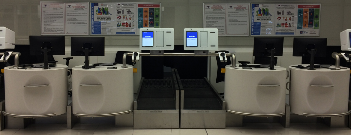 Dubrovnik Airport check-in counters INTOS